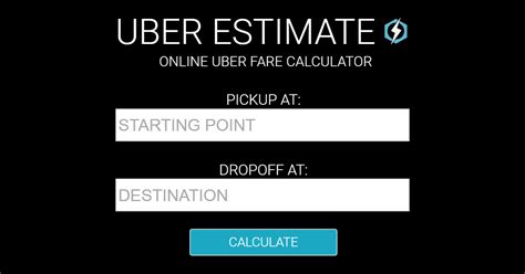 uber cost estimator